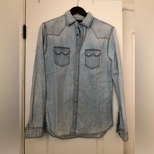 ZARA western denim shirt w/ Snaps
